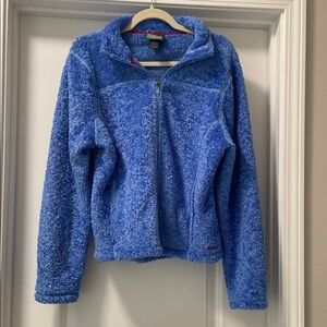 L.L. Bean Polartec Hi-Pile Fuzzy Berber Sherpa Fleece Zip Jacket 
Misses Size